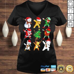 VLadies Dabbing Santa Elf Friends Christmas Sweatshirt