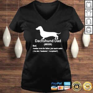 VLadies Dachshund Dad Definition For Fathers Day Shirt