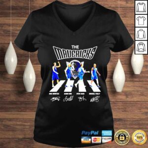 VLadies Dallas Mavericks Abbey Road singatures shirt