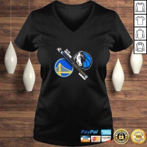 VLadies Dallas Mavericks vs Golden State Warriors 20212022 Western Finals Championship shirt