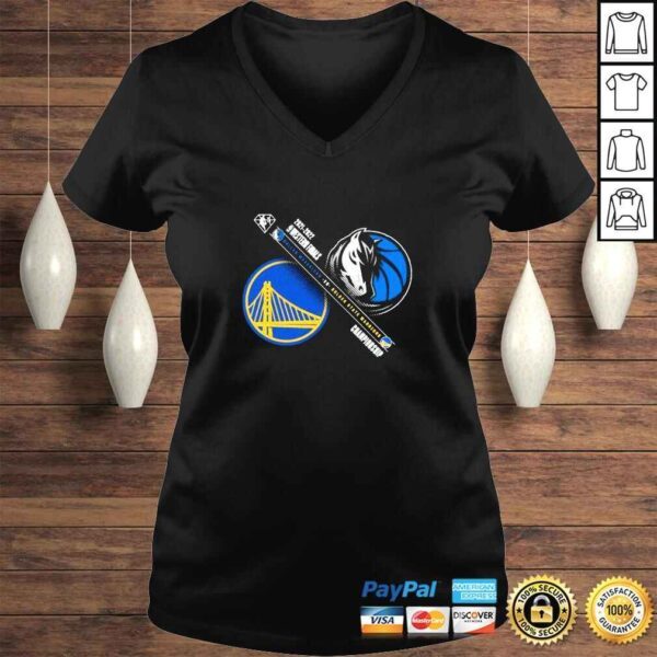 Dallas Mavericks vs Golden State Warriors 20212022 Western Finals Championship shirt - Image 2