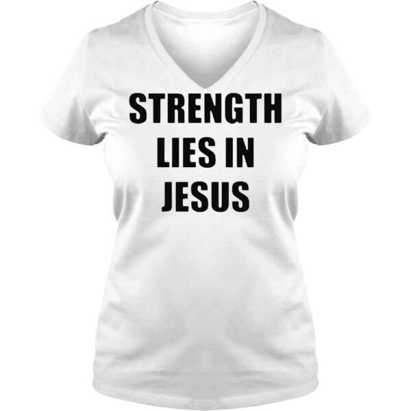 David alaba wearing strength lies in jesus shirt - Image 2