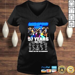 VLadies Days of our lives 57 years 19652022 thank you for the memories signatures shirt