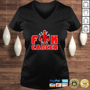 VLadies Deadpool fuck cancer shirt