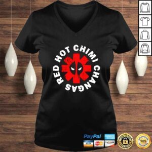 VLadies Deadpool red hot Chimichangas shirt