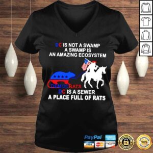 VLadies Democrat is not a swamp a swamp is an amazing ecosystem shirt