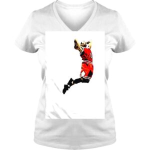 VLadies Derrick Rose 1 basketball cartoon shirt