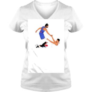 VLadies Derrick Rose basketball cartoon shirt