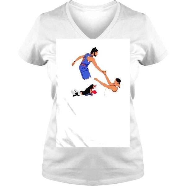 Derrick Rose basketball cartoon shirt - Image 2