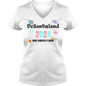 VLadies Desantisland 2024 Make America Florida Shirt