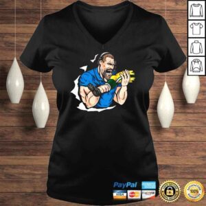 VLadies Detroit Lions Dan Campbell Biting Kneecaps TShirt 1