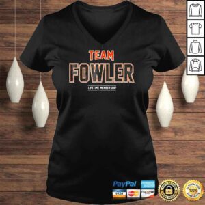 VLadies Distressed Team Fowler Proud Family Last Name Surname Shirt