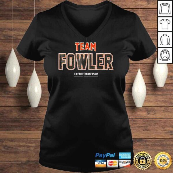 Distressed Team Fowler Proud Family Last Name Surname Shirt - Image 2