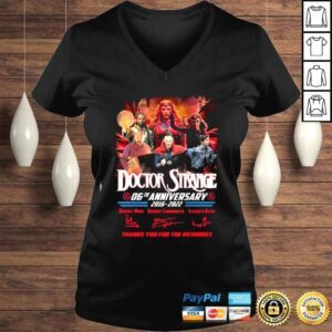 VLadies Doctor Strange 06th anniversary 2016 2022 thanks you for the memories signatures shirt