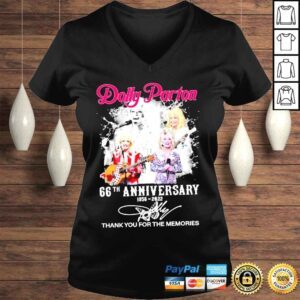 VLadies Dolly parton 66th anniversary thank you for the memories shirt