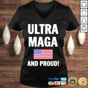 VLadies Donald Trump ultra maga and proud shirt