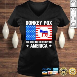 VLadies Donkey Pox The Disease Destroying America shirt