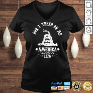 VLadies Dont Tread On Me America Land Of The Tree 1776 TShirt