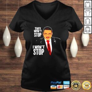 VLadies Dr Rashad Richey Cenk Uygur They Wont Stop I Wont Stop shirt