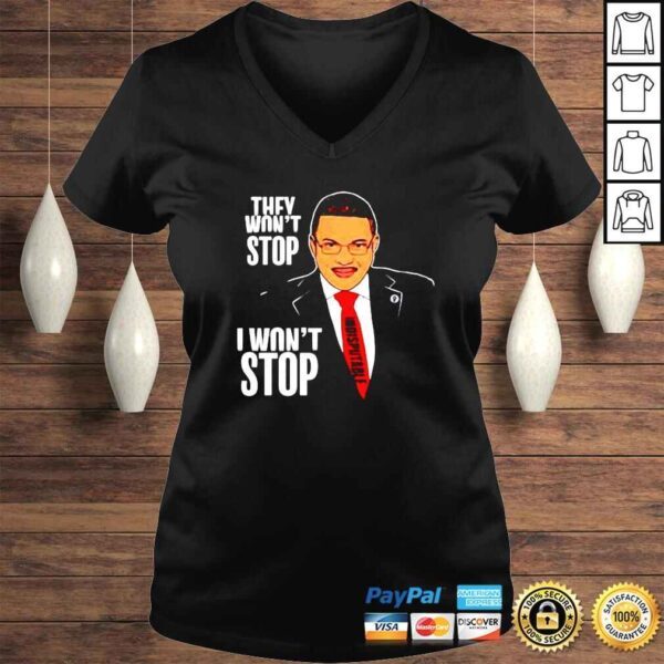 Dr Rashad Richey Cenk Uygur They Wont Stop I Wont Stop shirt - Image 2