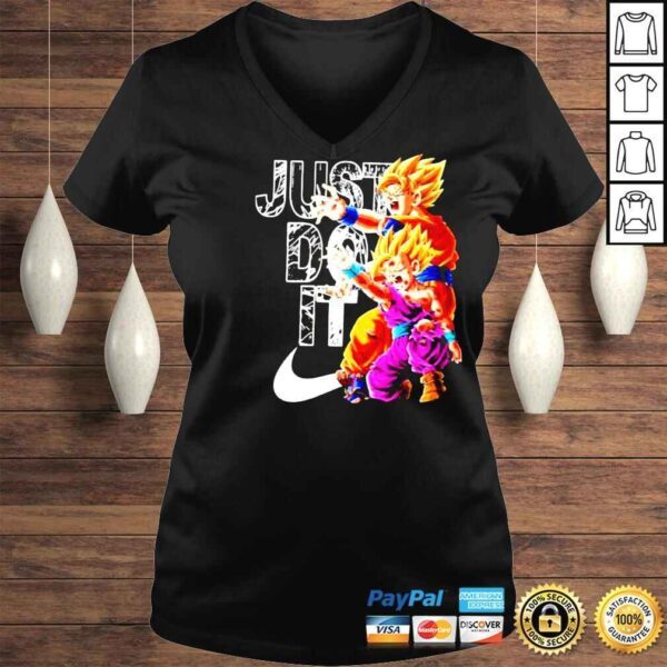 Dragon Ball Z Goku And Gohan Kamehameha Just Do It Shirt - Image 2