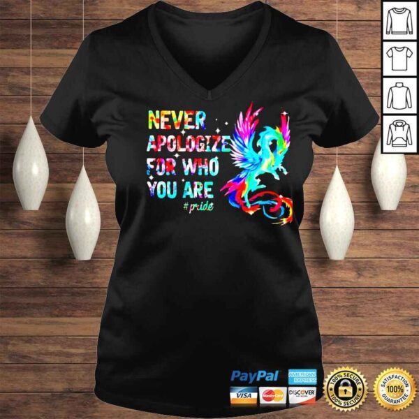 Dragon never apologize for who you are #pride shirt - Image 2