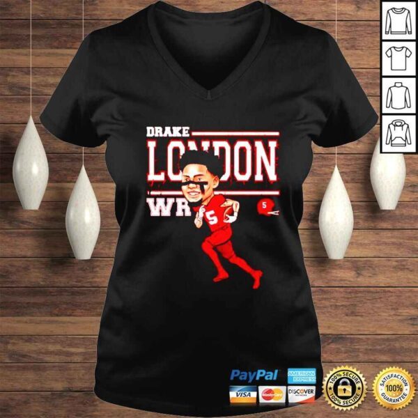 Drake London Atlanta Falcons Cartoon shirt - Image 2