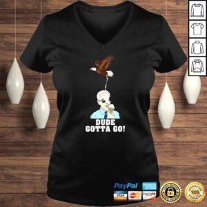 VLadies Dude Gotta Go Funny Joe Biden Eating Ice Cream Bird TShirt