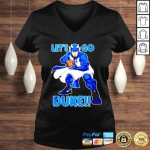 VLadies Duke Blue Devils lets go Duke shirt