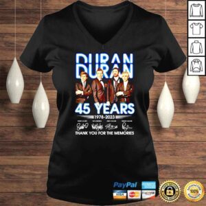 VLadies Duran Duran 45 years 1978 2023 thank you for the memories shirt