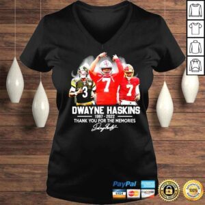 VLadies Dwayne Haskins 1997 2022 thank you for the memories shirt