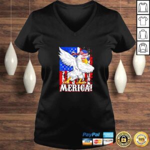 VLadies Eagle Dabbing American Mullet Merica Ultra Maga 4th Of July TShirt