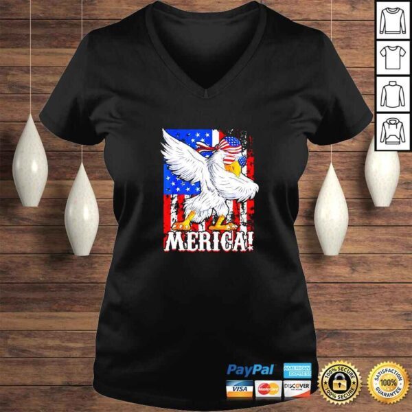 Eagle Dabbing American Mullet Merica Ultra Maga 4th Of July TShirt - Image 2