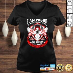 VLadies Eagle I am proud of many things in life Tshirt