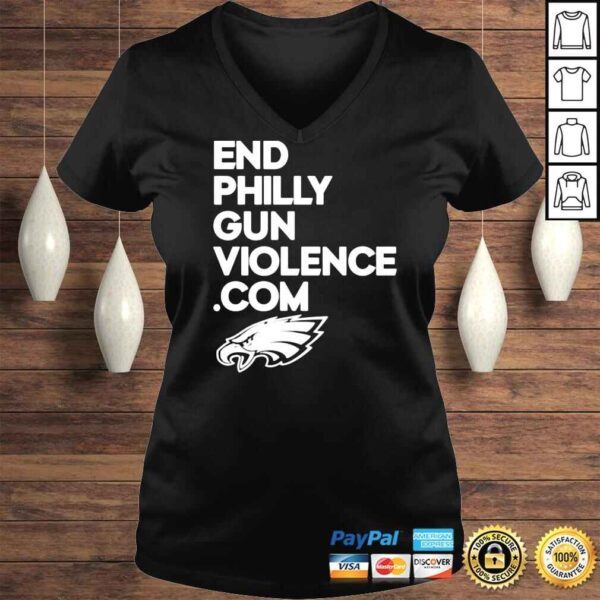 Eagles Cheerleaders End Philly Gun Violence Com Philadelphia Eagles TShirt - Image 2