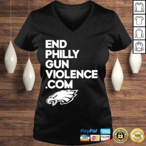 VLadies Eagles cheerleaders philadelphia eagles wearorange end philly gun violence com shirt