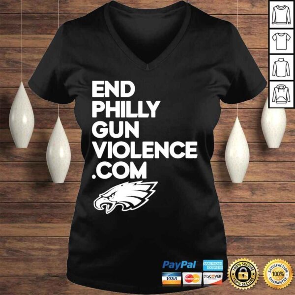 Eagles cheerleaders philadelphia eagles wearorange end philly gun violence com shirt - Image 2