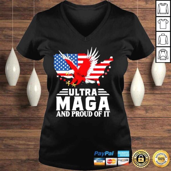 Eagles ultra maga and proud of it American flag shirt - Image 2