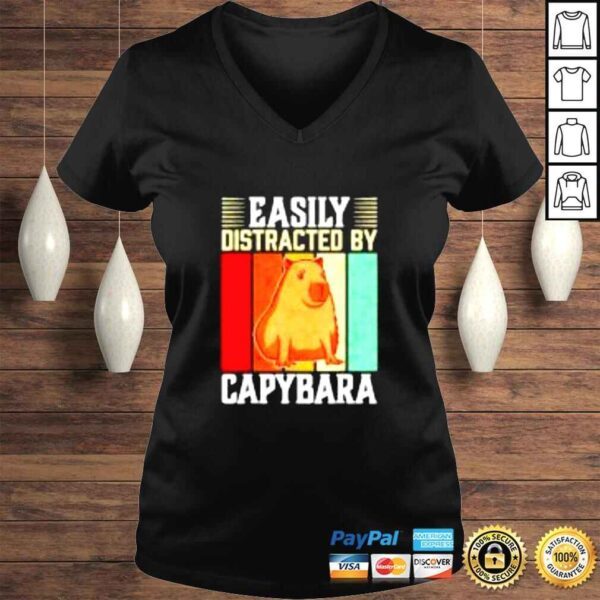 Easily distracted by capybara vintage shirt - Image 2