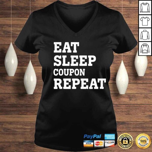 Eat sleep coupon repeat shirt - Image 2