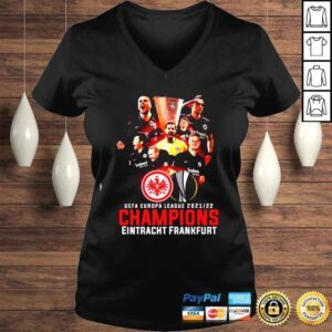 VLadies Eintracht Frankfurt UEFA Europa League 20212022 Champions Shirt