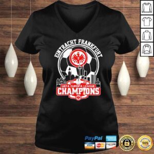 VLadies Eintracht Frankfurt UEFA Europa League Champions shirt