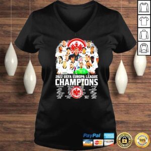 VLadies Eintracht Frankfurt UEFA Europa League Champions signatures shirt