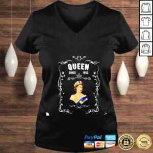 VLadies Elizabeth II Queen Legend British Crown Platinum since 1952 shirt