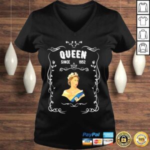 VLadies Elizabeth iI queen legend british crown platinum anniversary shirt