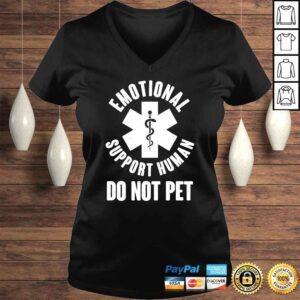 VLadies Emotional Support Human Do No Pet shirt