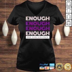 VLadies End Gun Violence Enough No Gun Shirt