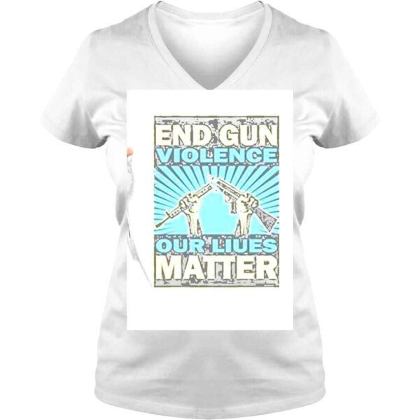 End Gun Violence Gun Control Now Pray For Texas Shirt - Image 2