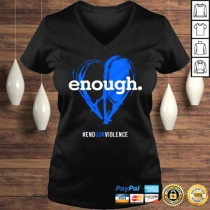 VLadies Enough End Gun Violence Heart Shirt