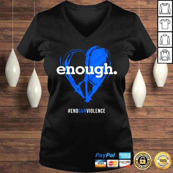 Enough End Gun Violence Heart Shirt - Image 2